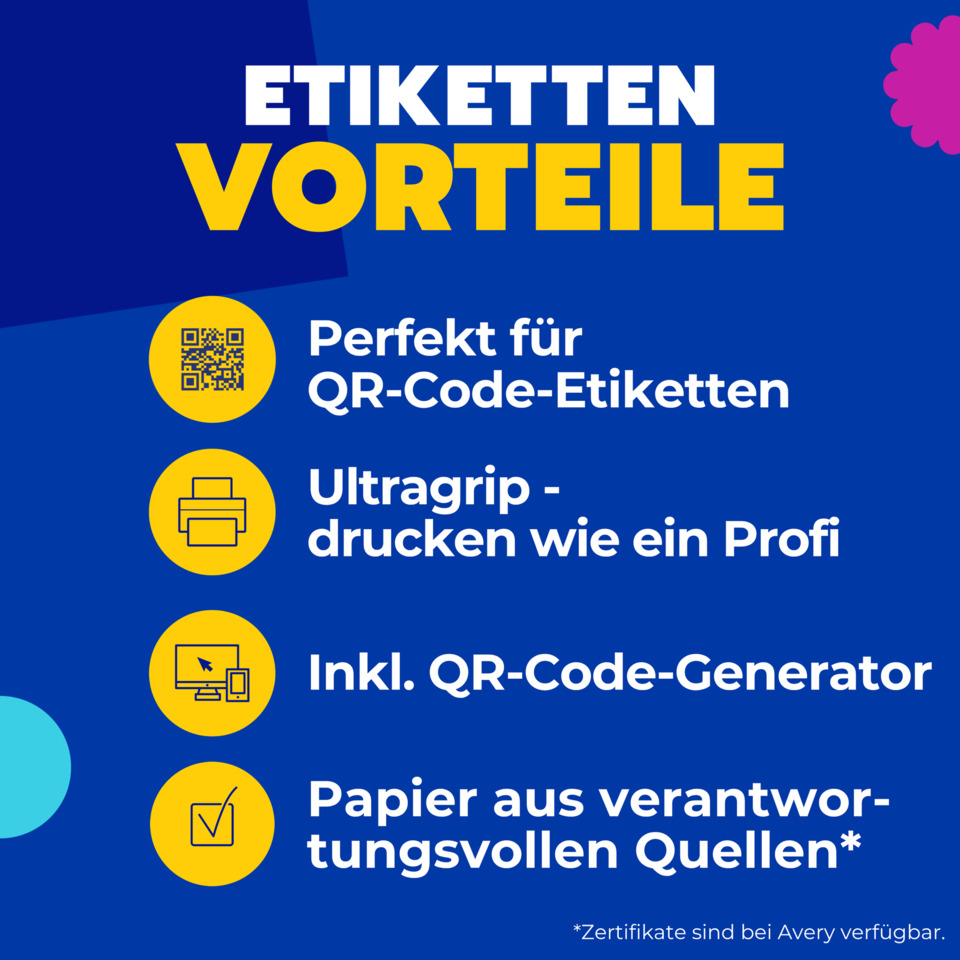 QR-Code, Etiketten, Papier, Ultragrip, Drucker