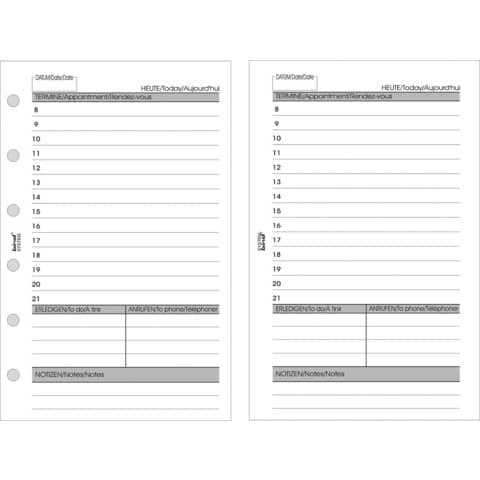 Notizeinlage Heute, Ersatzeinlage A7, 50 Blatt BIND 5772