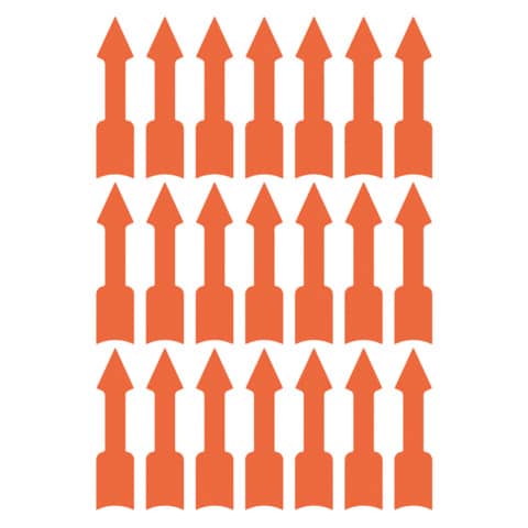 Hinweisetiketten ''Pfeil'', 39x9mm, 63 Stück, leuchtorange AVERY ZWECKFORM 3008