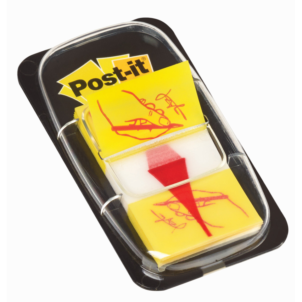 Haftstreifen Index Symbol, 25,4 x 43,2 mm, Unterschrift, gelb, 50 Haftstreifen POST-IT 680-31