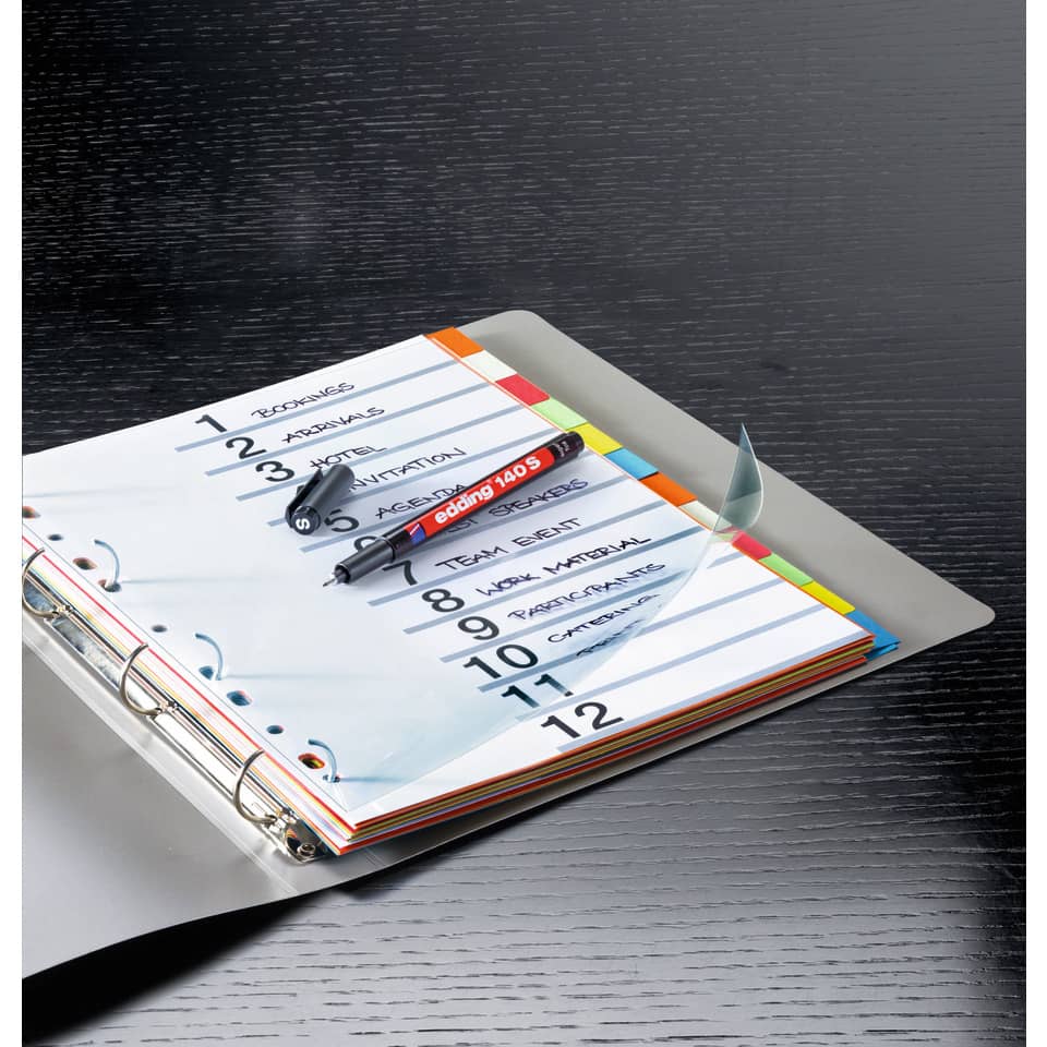 Terminkalender, Planer, Ringbuch, A4-Format, Marker