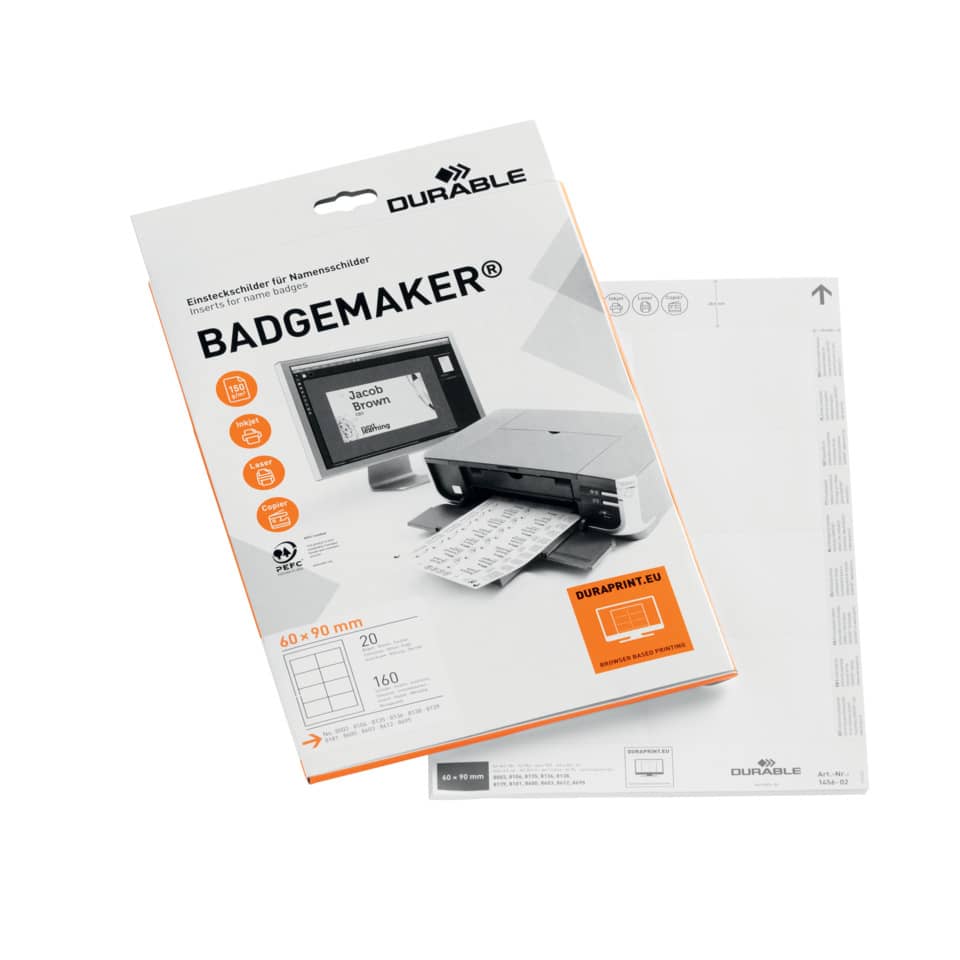 Drucker-Papier, Name-Schild, Namensschild, Badge Maker, DIN A4/Letter