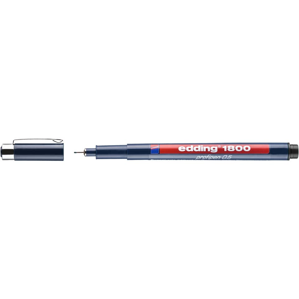 feinminenstift, projektstift, gummi?, edding 1800, stiftspitze