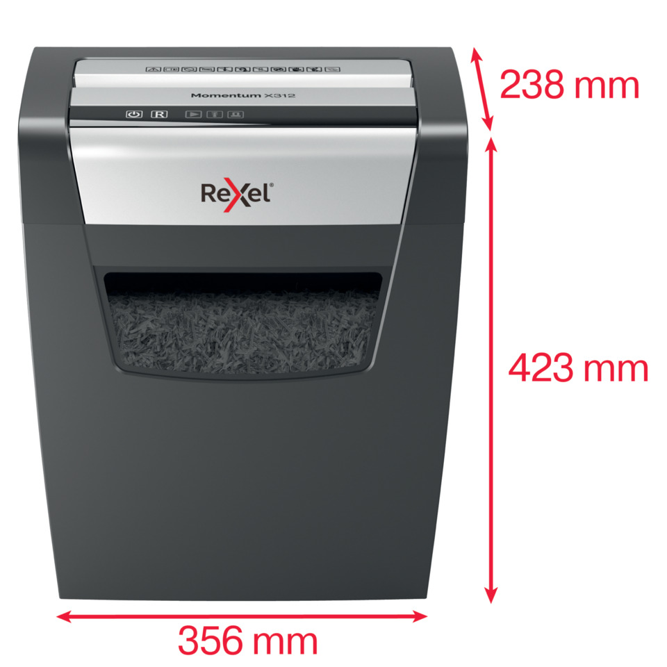 Aktenvernichter, Schwarz, Kupfer, Papierkorb, Rexel