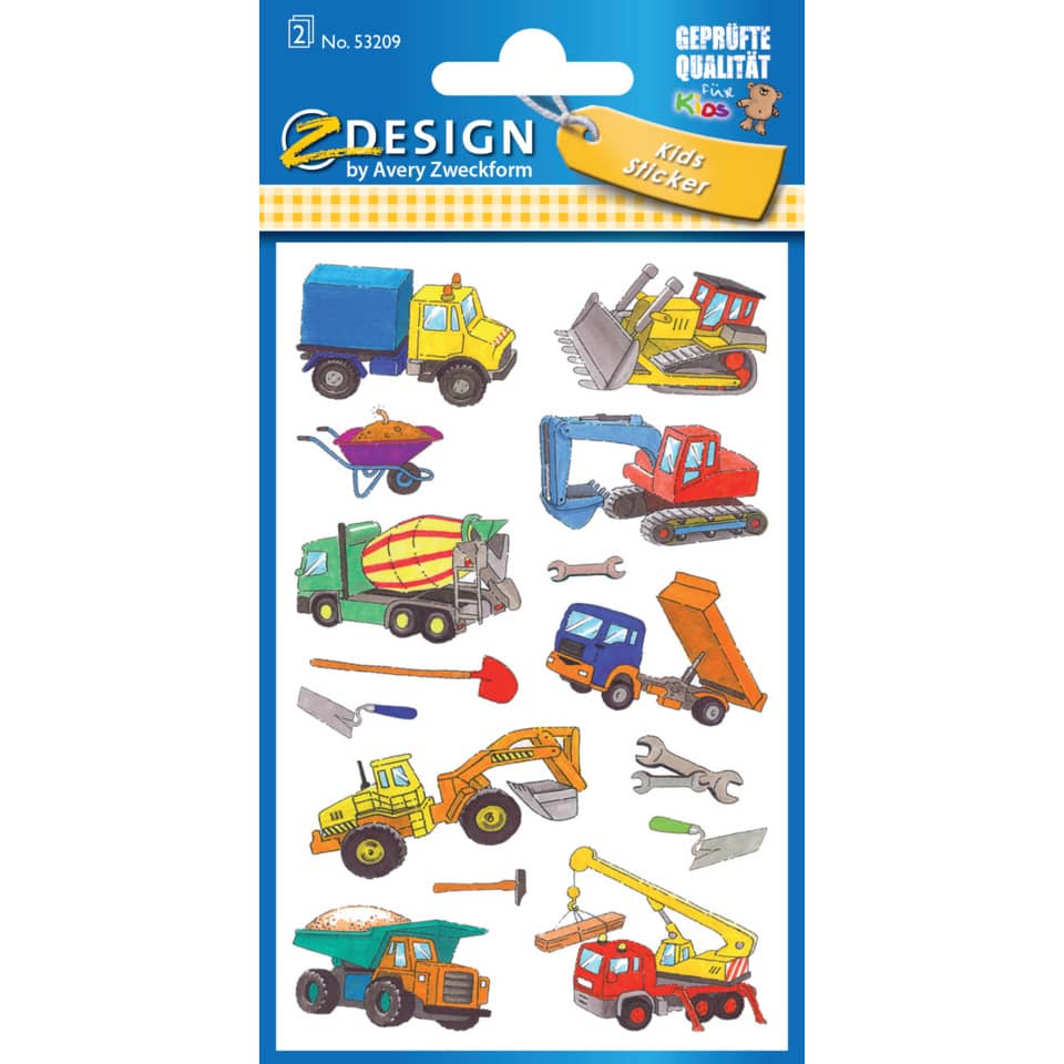 Baufahrzeuge, Spurenset, Kleinwagen, Schaufelbagger, Radlader