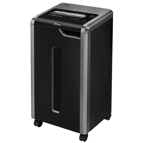 Aktenvernichter Powershred® 325i, Streifenschnitt 5,8mm, P2, 26 Blatt, silber/schwarz FELLOWES 4633001