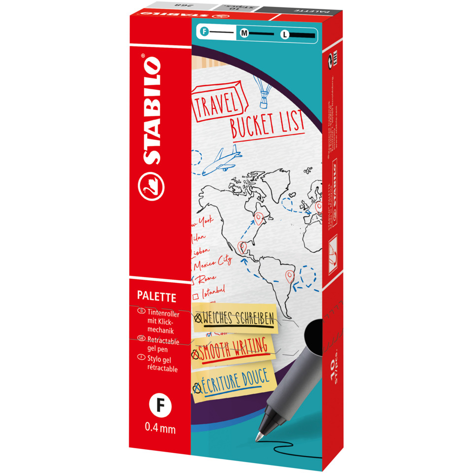 Kunstleder, Marker, Stift, Druckbleistift, Binder, Travel map, World map, Pen tool, Gel pen, Red box
