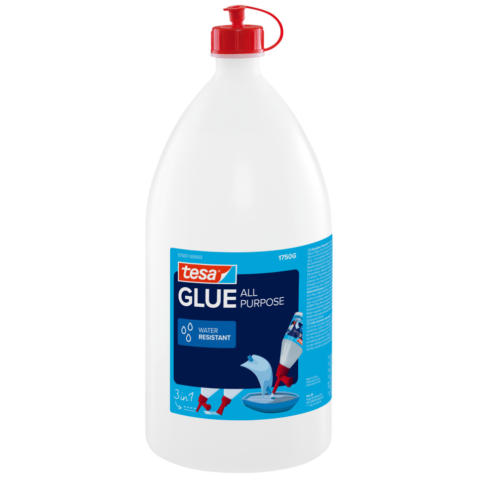 Klebstoff, Allzweckkleber, Wasserabweisend, Plastikflasche, 3-in-1
