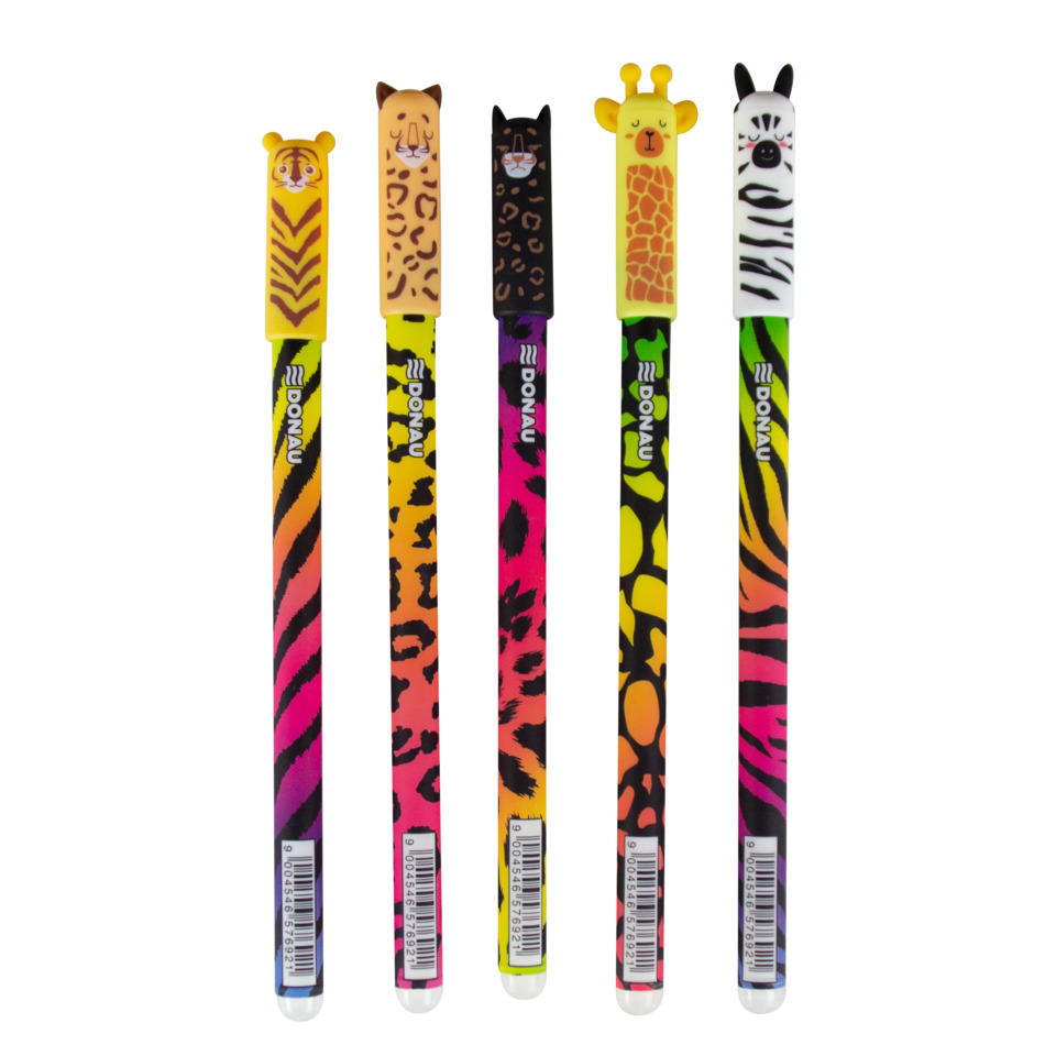 Buntstift, Tiermuster, Zebra, Giraffe, Leopard