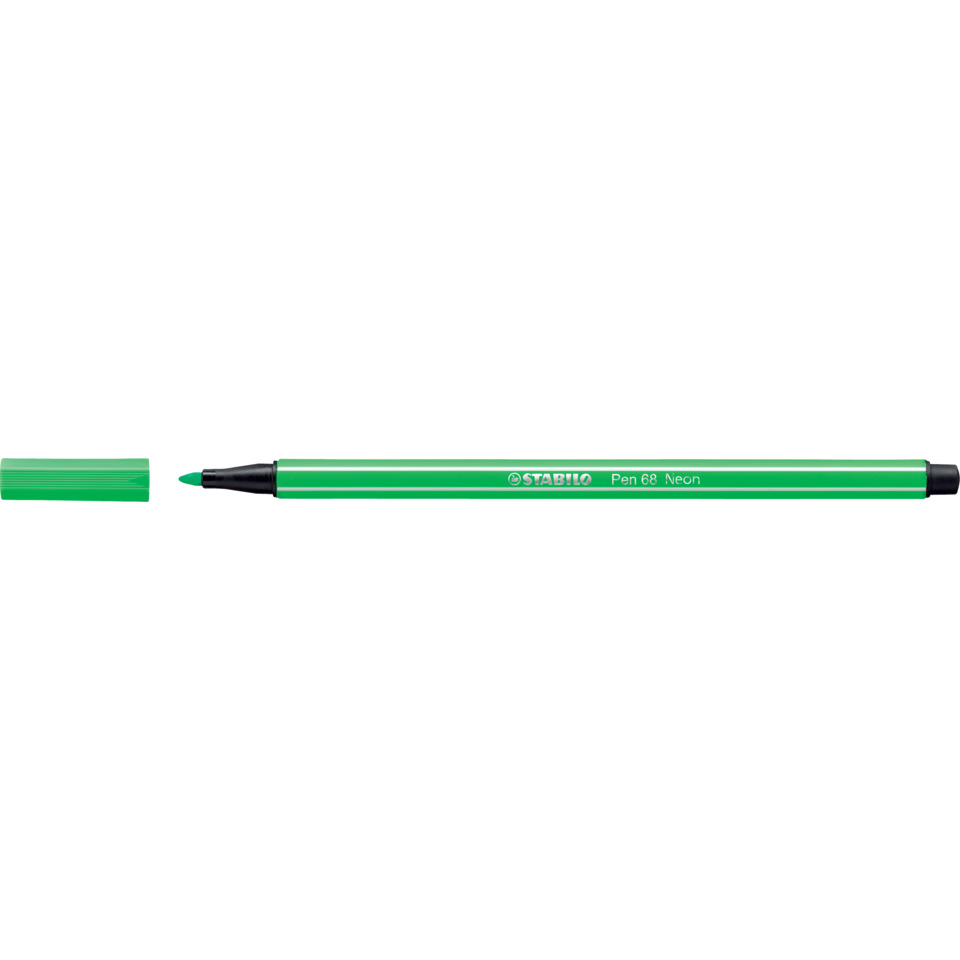 Marker, Pen, Green, Neon, CapRemoved