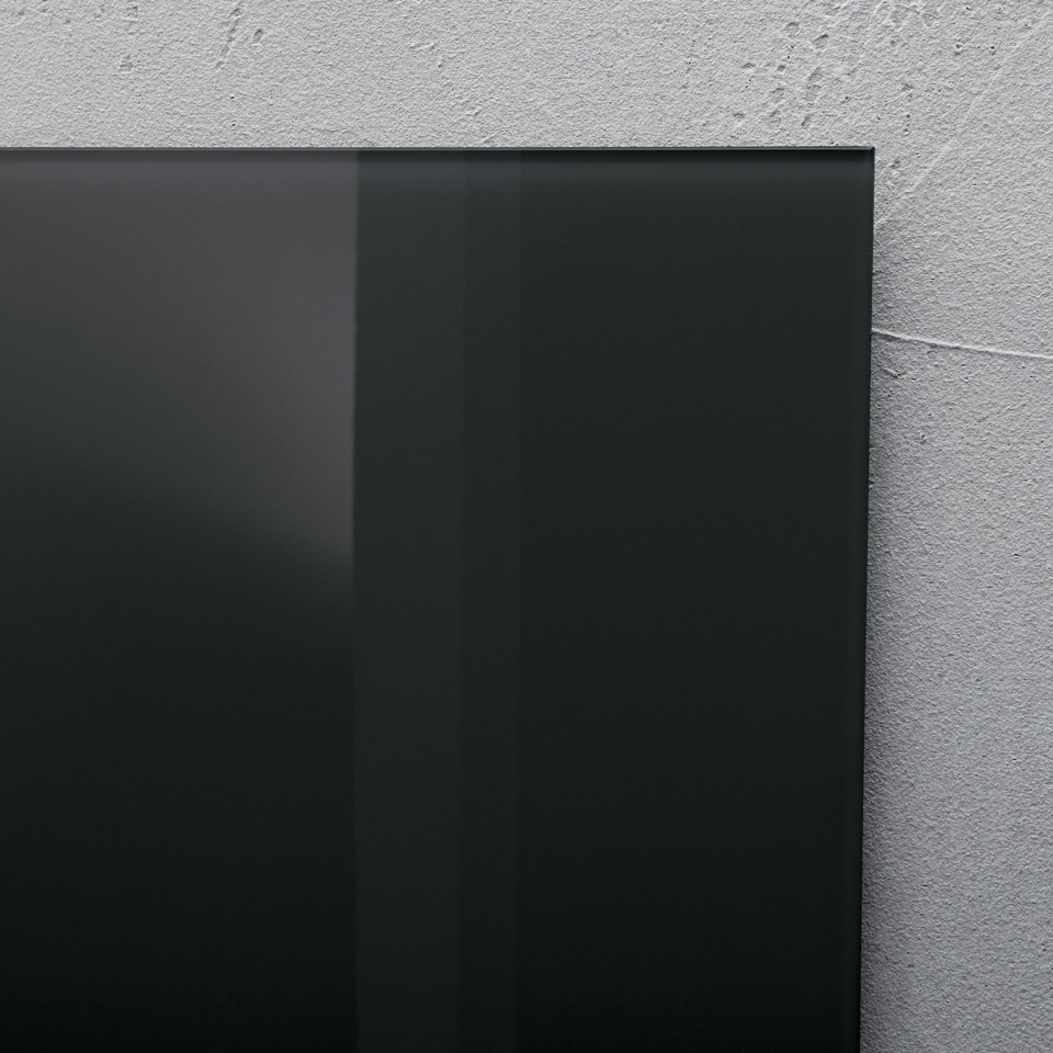 fernseher, schwarz, flacher bildschirm, glanzfläche, wandmontage