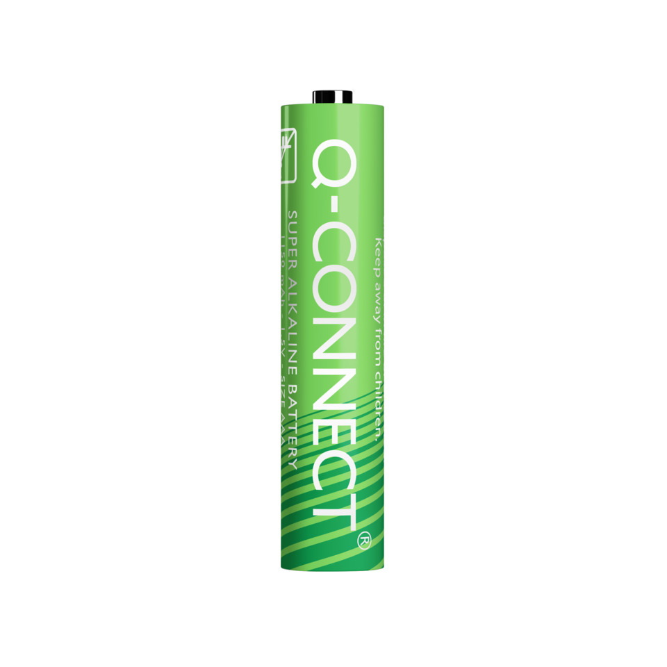 Dynamo-Batterie, Q-CONECT, Alkaline-Batterie, Grün, Langzeit