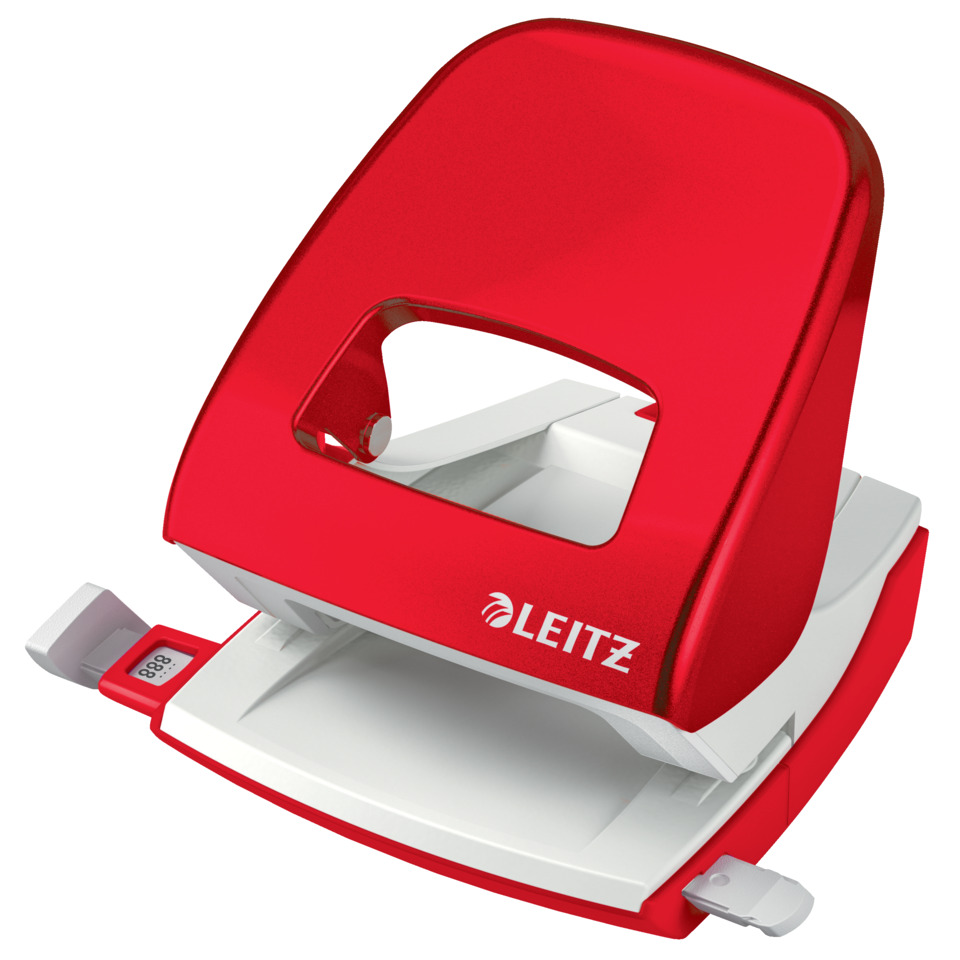 stapler, rot, Büro, Lochstanze, Leitz