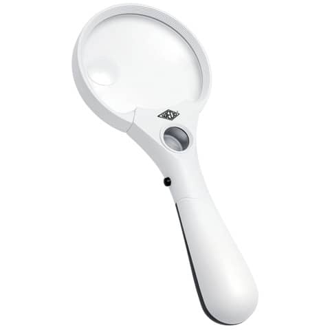 Leselupe Profi mit 3 LEDs inklusive Batterien, schwarz/weiß WEDO 2717550