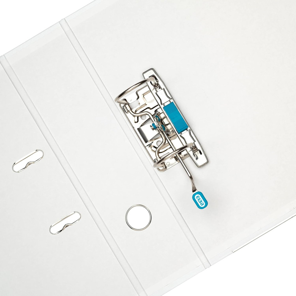 3-Ringordner, Binder-Mechanismus, Metallring, Ringbuch, blauer Klemmstift