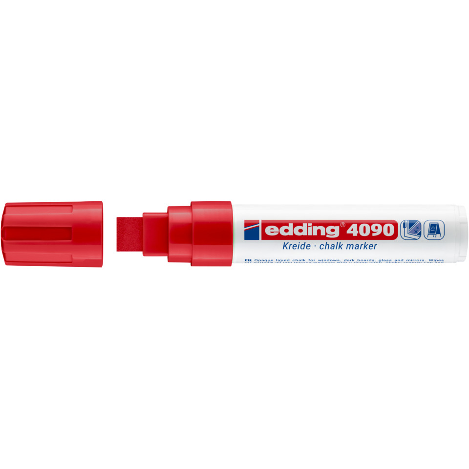 Kreide, Kreidemarker, Kreide-Marker, Flüssig-Chalkmarker, Rot
