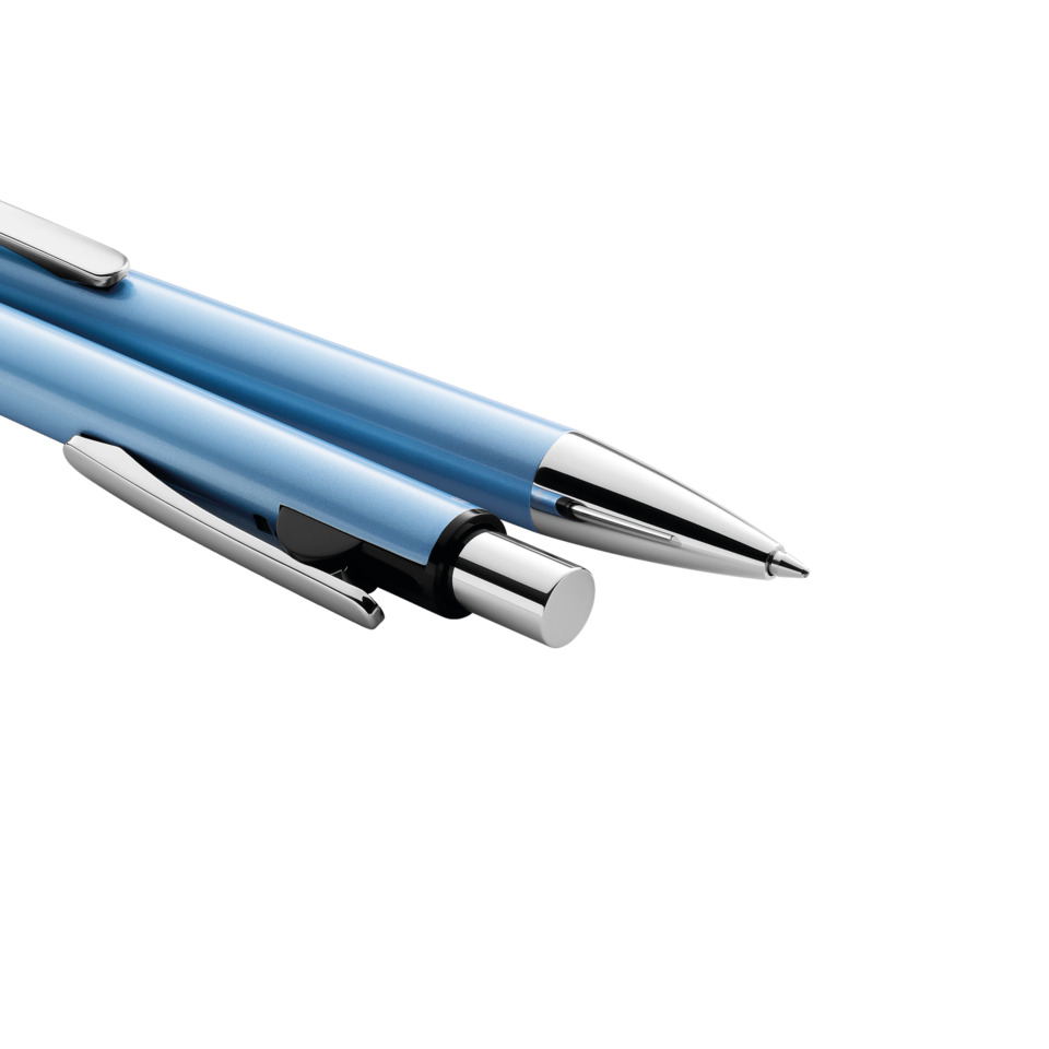 Kugelschreiber, Schreibgerät, Metallkonstruktion, Blau, Stiftmitnehmer, Kugelschreiber, Gelschreiber, Stift, Blau, Metallisch