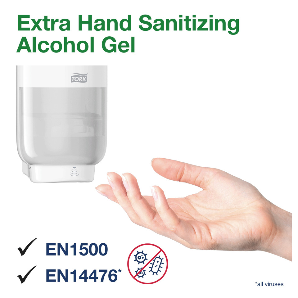 Hand sanitizer, Alkoholgel, Spender, Wandhalterung oder Tischgerät, Antibakteriell