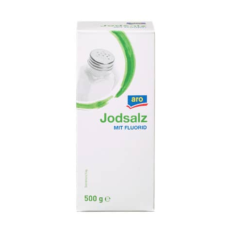 Jodsalz mit Fluor, feinkörnig, 500g ARO 51748