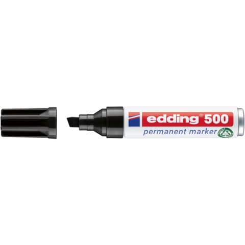 Permanentmarker 500, Keilspitze, nachfüllbar, 2-7mm, schwarz EDDING 4-500001