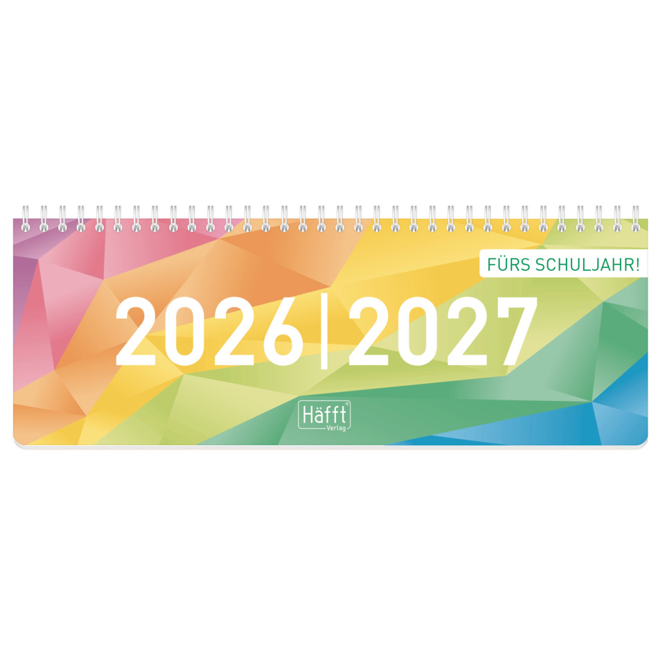 Kalender, Wandkalender, 2026/2027, bunt, Geometrisch