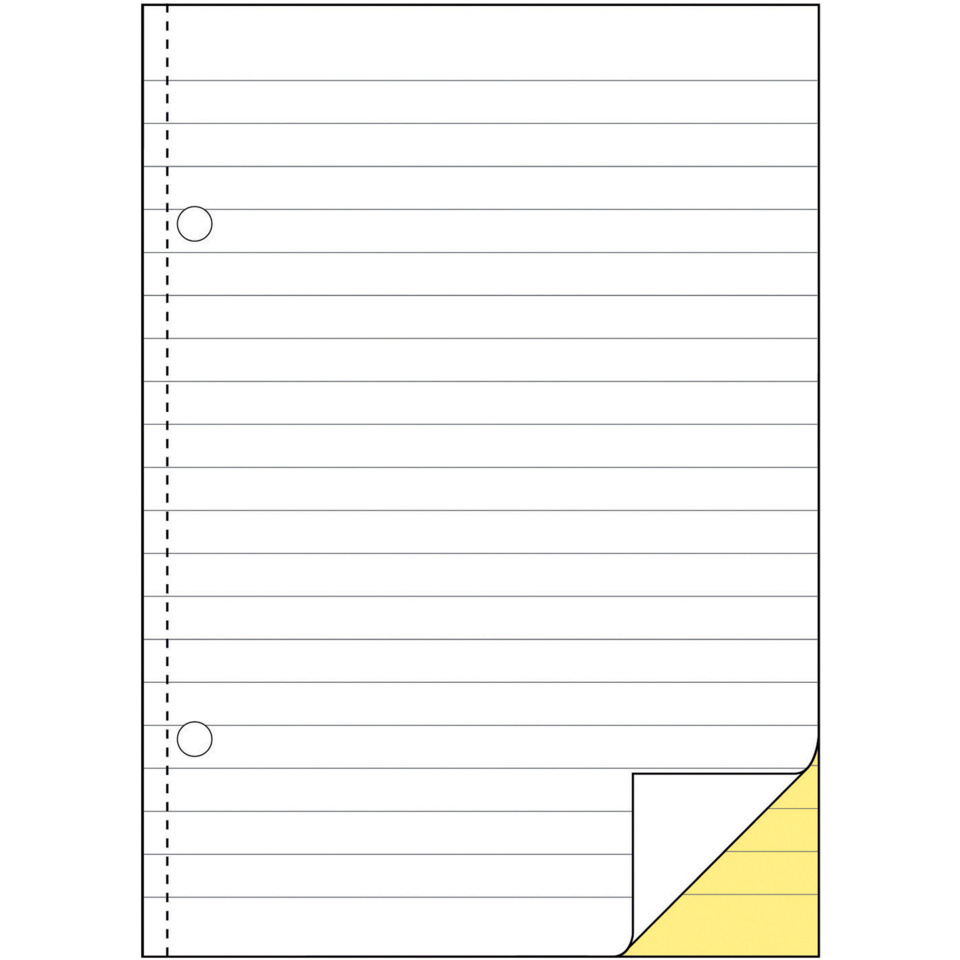 notebook, linierte seiten,  liniertes papier,  papierblatt, ecke umklappen
