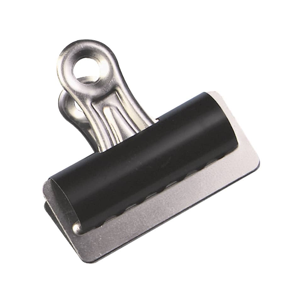 Clip, Büroclip, Metall, Schwarz, Klemmclip