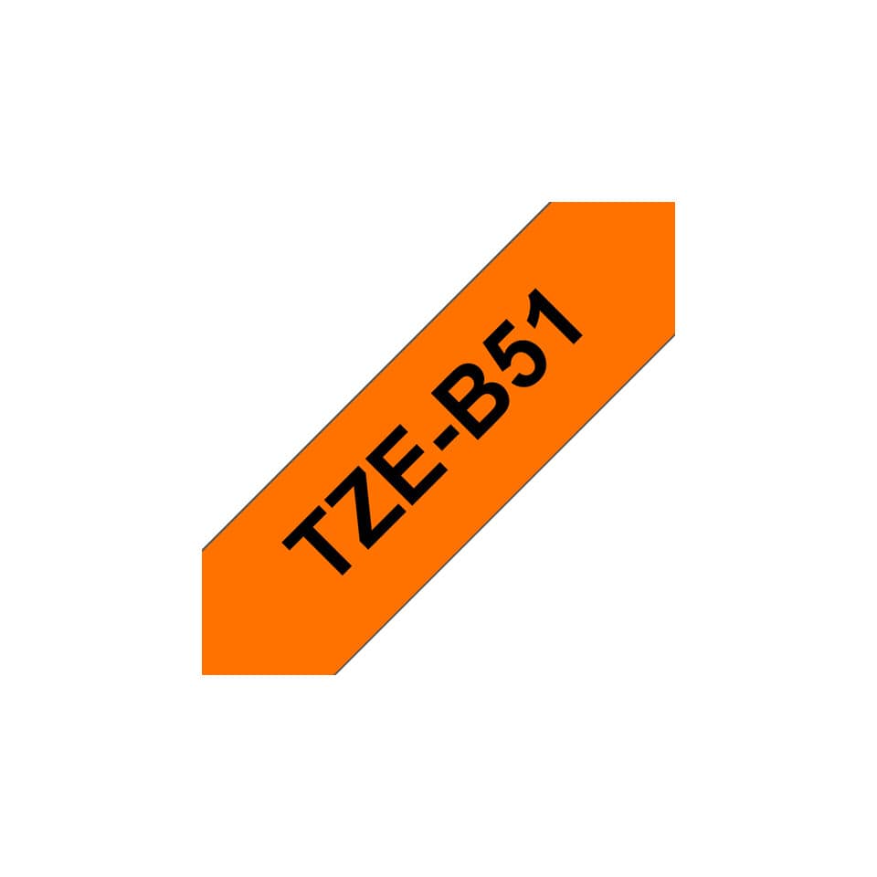 orange label, arrow shape, text TZ-E-B51, Aufkleber, Etikett