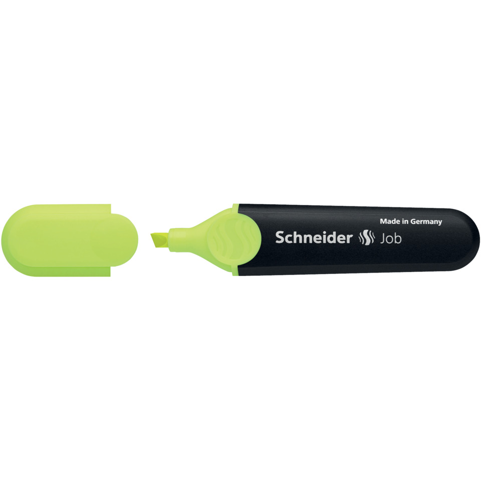 highlighter, Marker, neon grün, fluoreszierende Markierung, Kunststoffkappe