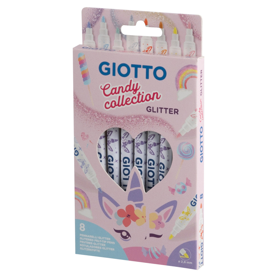 Glitter-Stifte, Kunstset, Pen-Glitzer, Kinder-Set, Rundbox