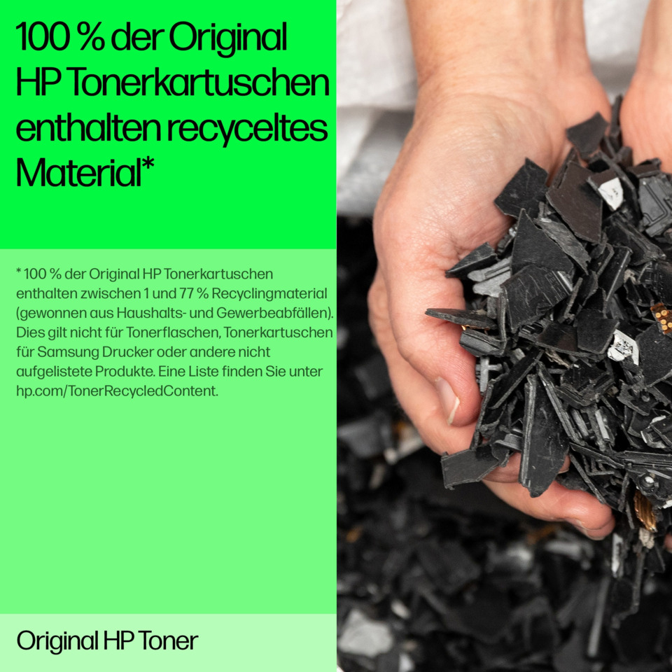Tonerkohle, Kartonstaub, Schwarz, Recyclingmaterial, HP Toner