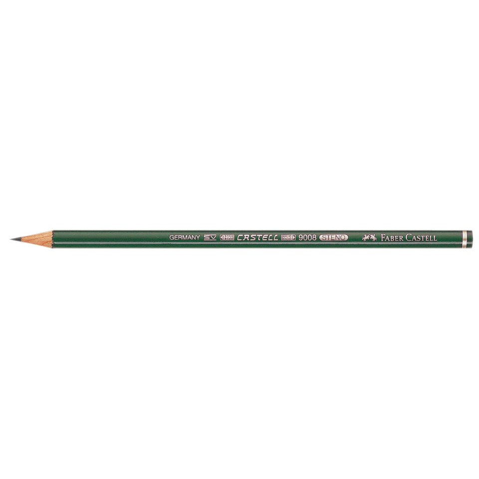 Bleistift, Holzbleistift, Grün, Runde Form, HB- oder 2B-Bleistift
