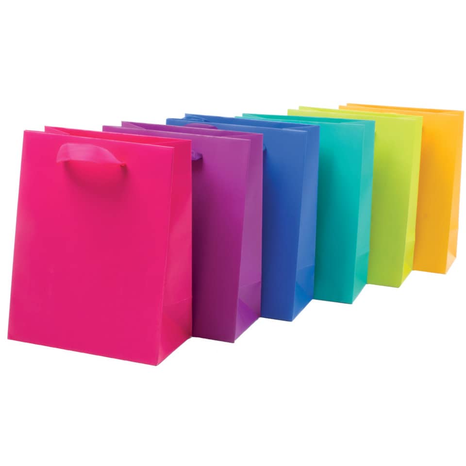 Tasche, Geschenkbeutel, Tasche bunt, Bunte Geschenktüte, Material Papier