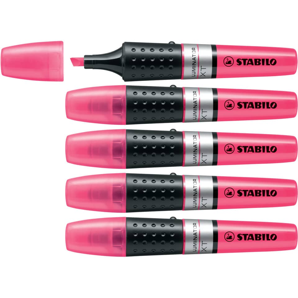 highlighter, pink, marker, dual-tip, Stabilo