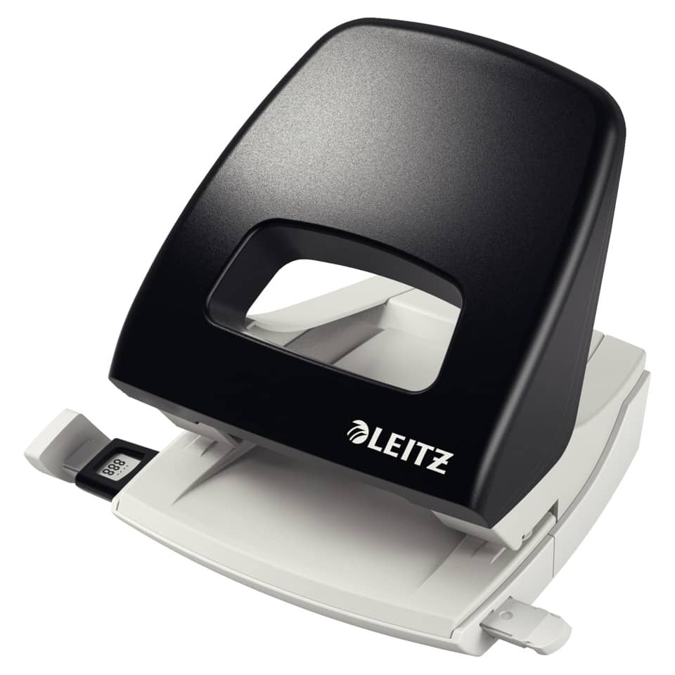  Lochstempel, DIN A4, Bürobedarf, Schwarz, Schwarz-weißer Schimmer