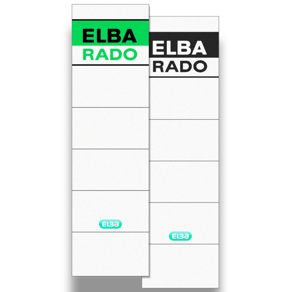 wandtap, etikett, ELBA RADO, gestuftes etikett, verpackung