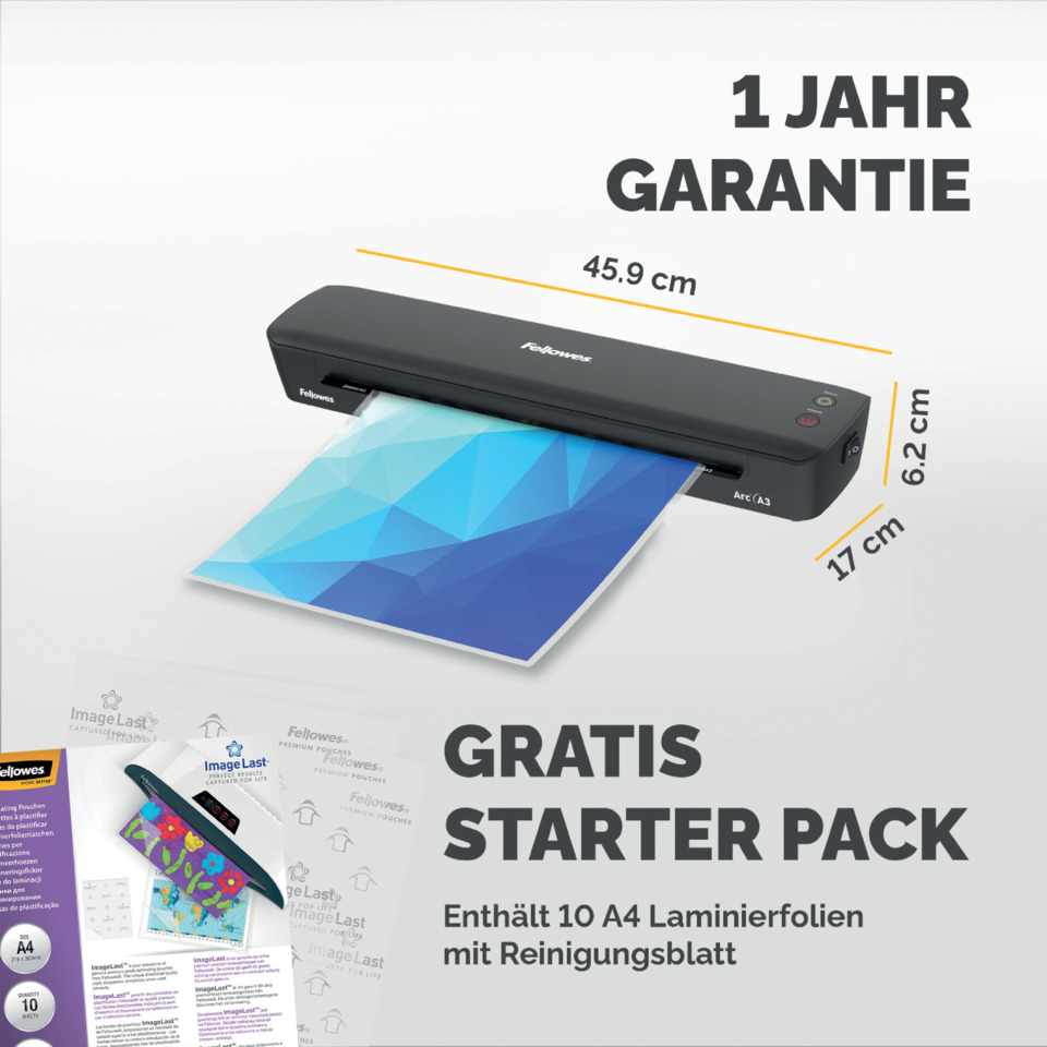 Scanner, Laminate, A3, Größenangabe, Starter Pack