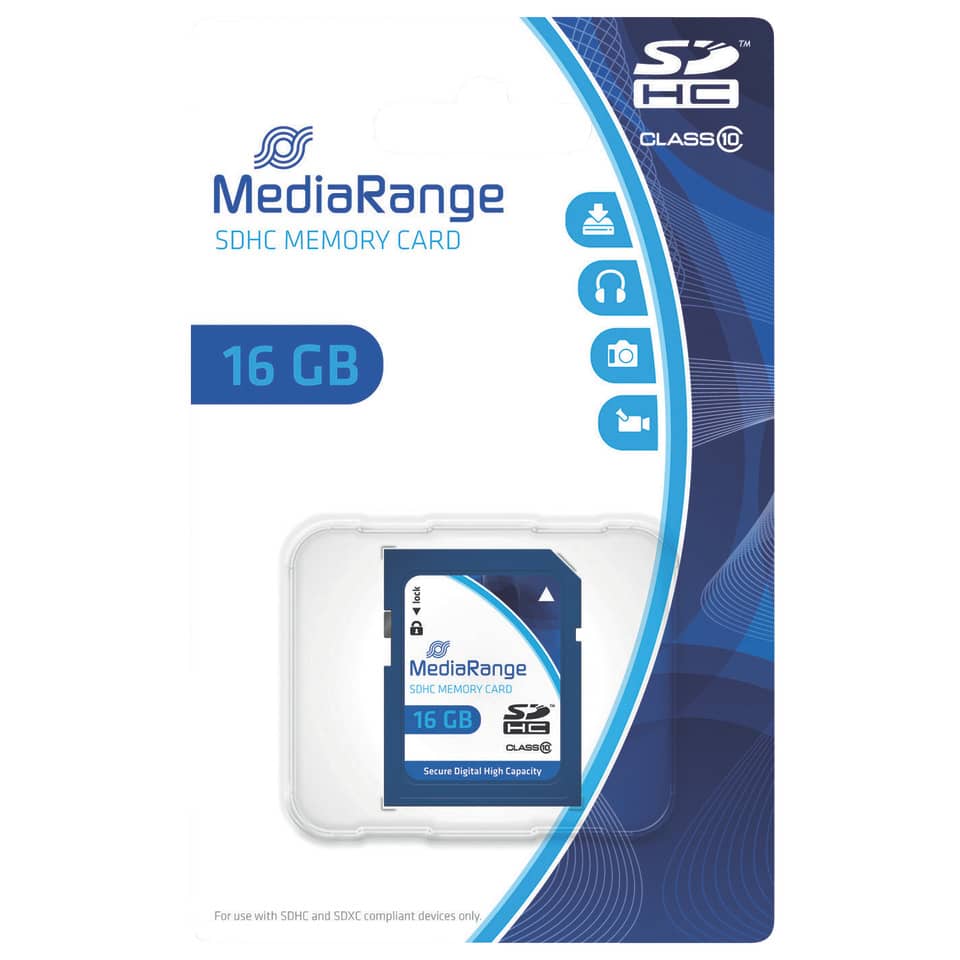 SD Karte, Speicherkarten, 16 GB, SDHC, MediaRange
