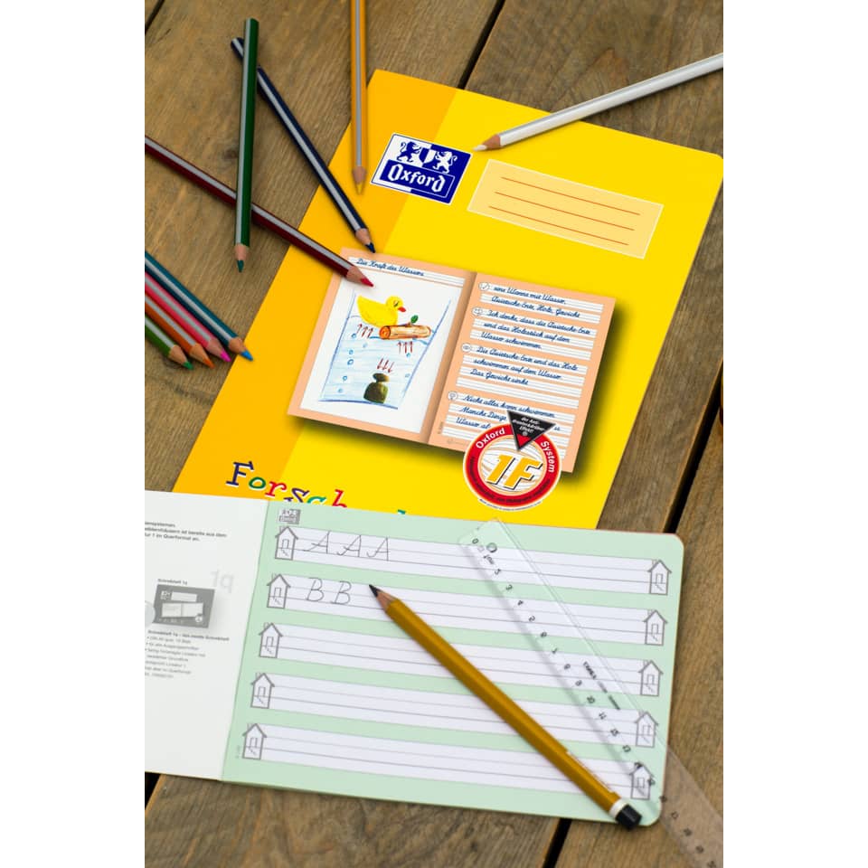 Schreibwaren, Schulheft, Bleistift, Notizheft, Kinderunterricht