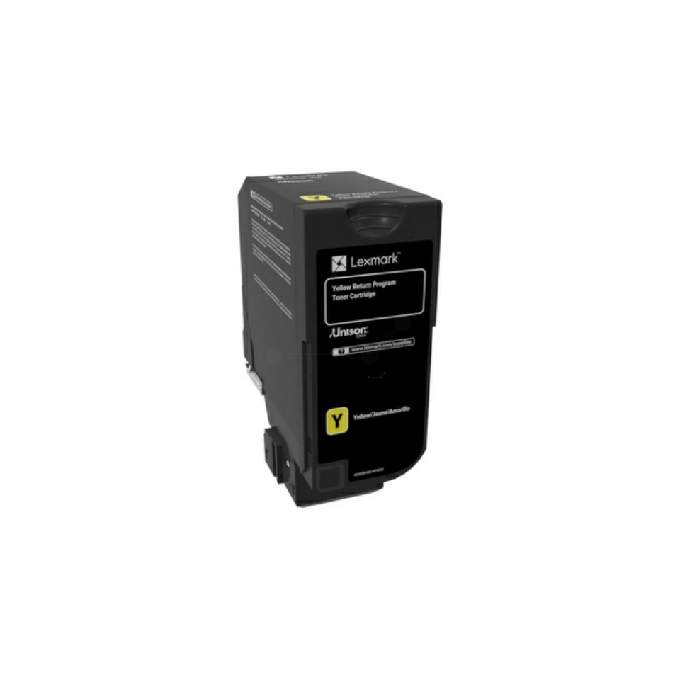Toner, Cartridge, Yellow, Lexmark, Return