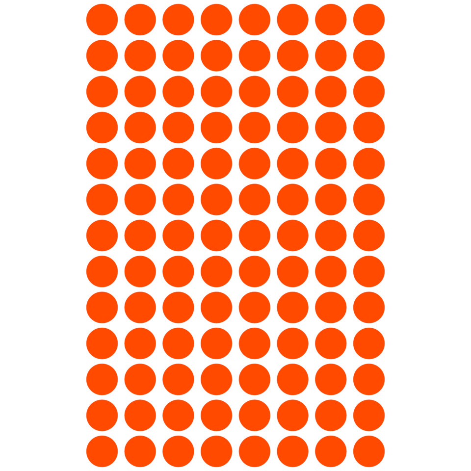 orange dots, Punktmuster, Gitter, Punktenmuster, wiederholte Kreise