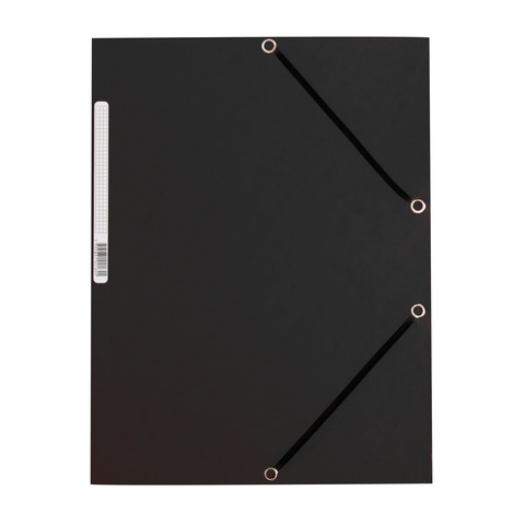 Gummizugmappe, Karton, schwarz Q-CONNECT KF02169