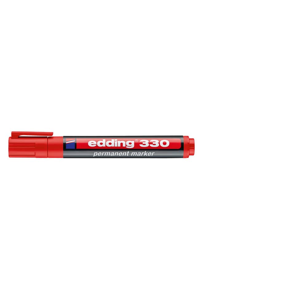 Permanentmarker 330, Keilspitze, nachfüllbar, 1-5mm, rot EDDING 330-002