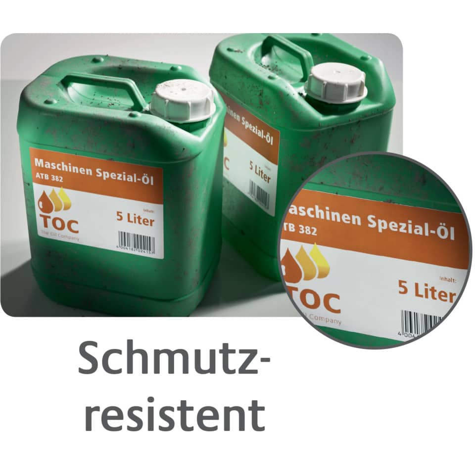 Kunststoffkanister, Ölkanister, 5 Liter, grün, Schmutzresistent