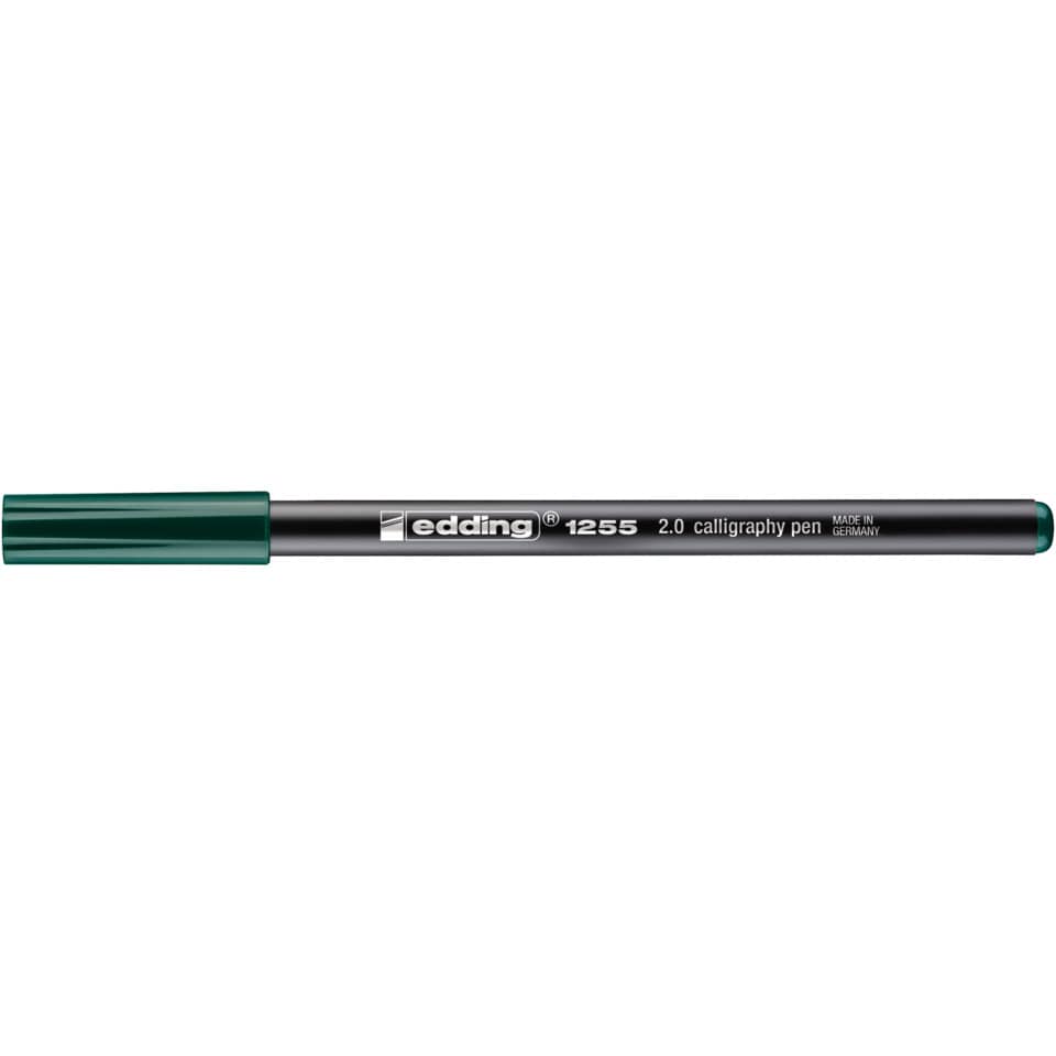 Kalligrafie-Feder, Marker, grüner Deckel, schwarzer Körper, 2.0