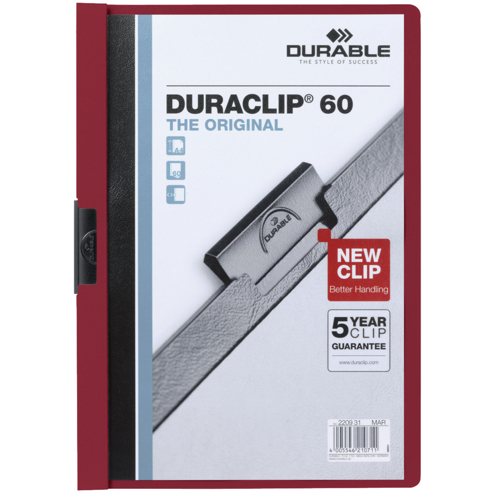 Ordner, Klammer, Durable, Ordnerclip, Kunststoff