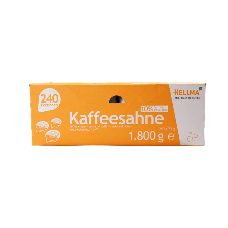 Kaffeesahne, Getränkekaffee, Kaffeesahne-Portionen, 1.800 g, 240 Portionen