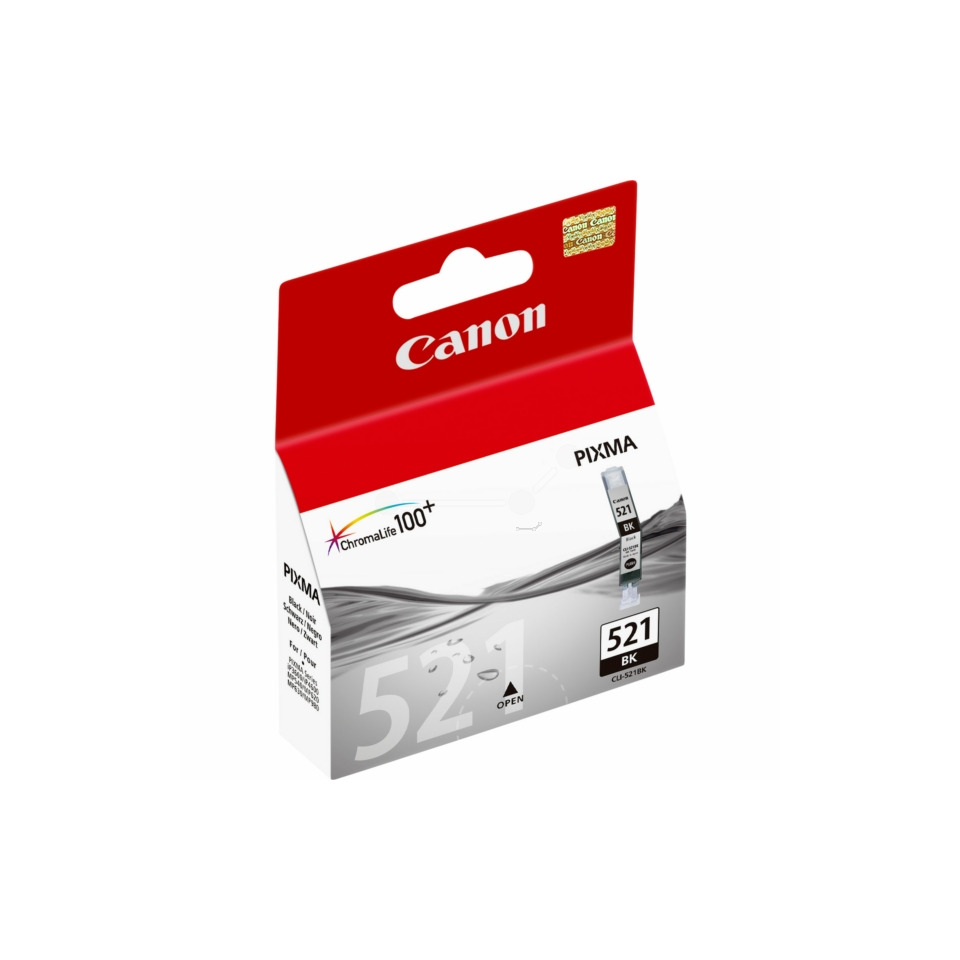 Tintenpatrone, Canon, Pigmenttinte, BK, 521