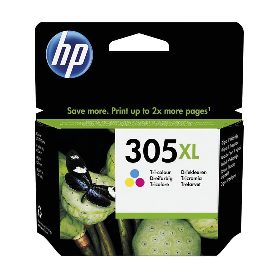 Tintenpatrone, HP, 305XL, Tri-Colour, Mehrfarbig