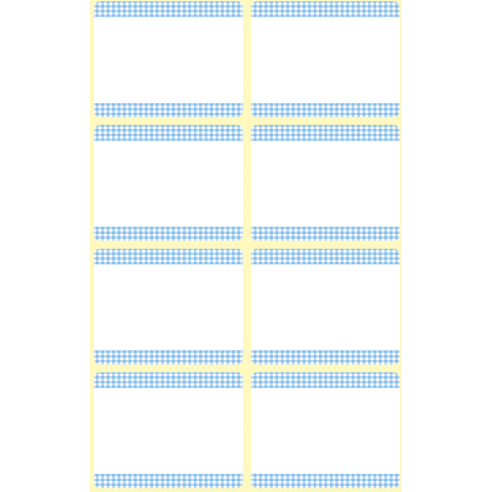 Blank label, Label sheet, Card tag, Sticker pad, Paper tag